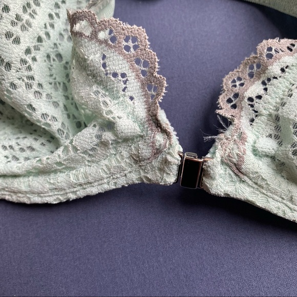 FREE PEOPLE BLUE LACE UNDERWIRE RACER BACK BRA - Picture 10 of 10